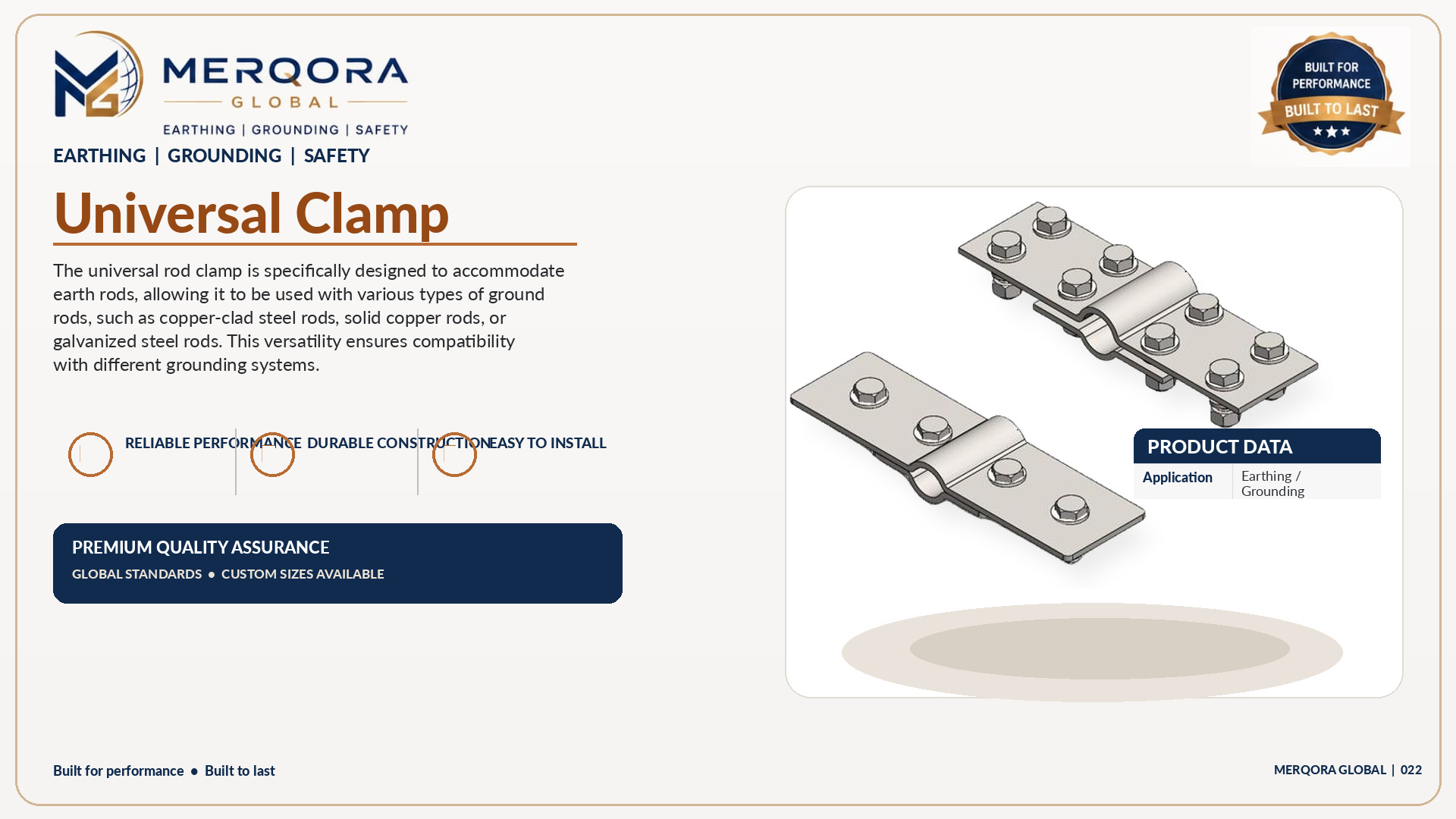 Universal and Diagonal Clamps - High performance universal and diagonal clamps engineered for industrial applications.