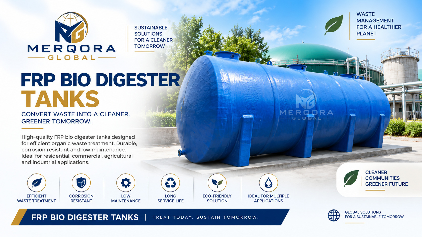 FRP Bio Digester Tanks - High performance frp bio digester tanks engineered for industrial applications.
