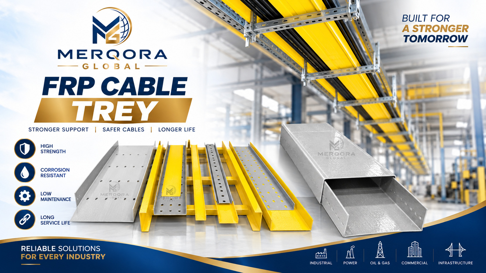 FRP Cable Trays - High performance frp cable trays engineered for industrial applications.