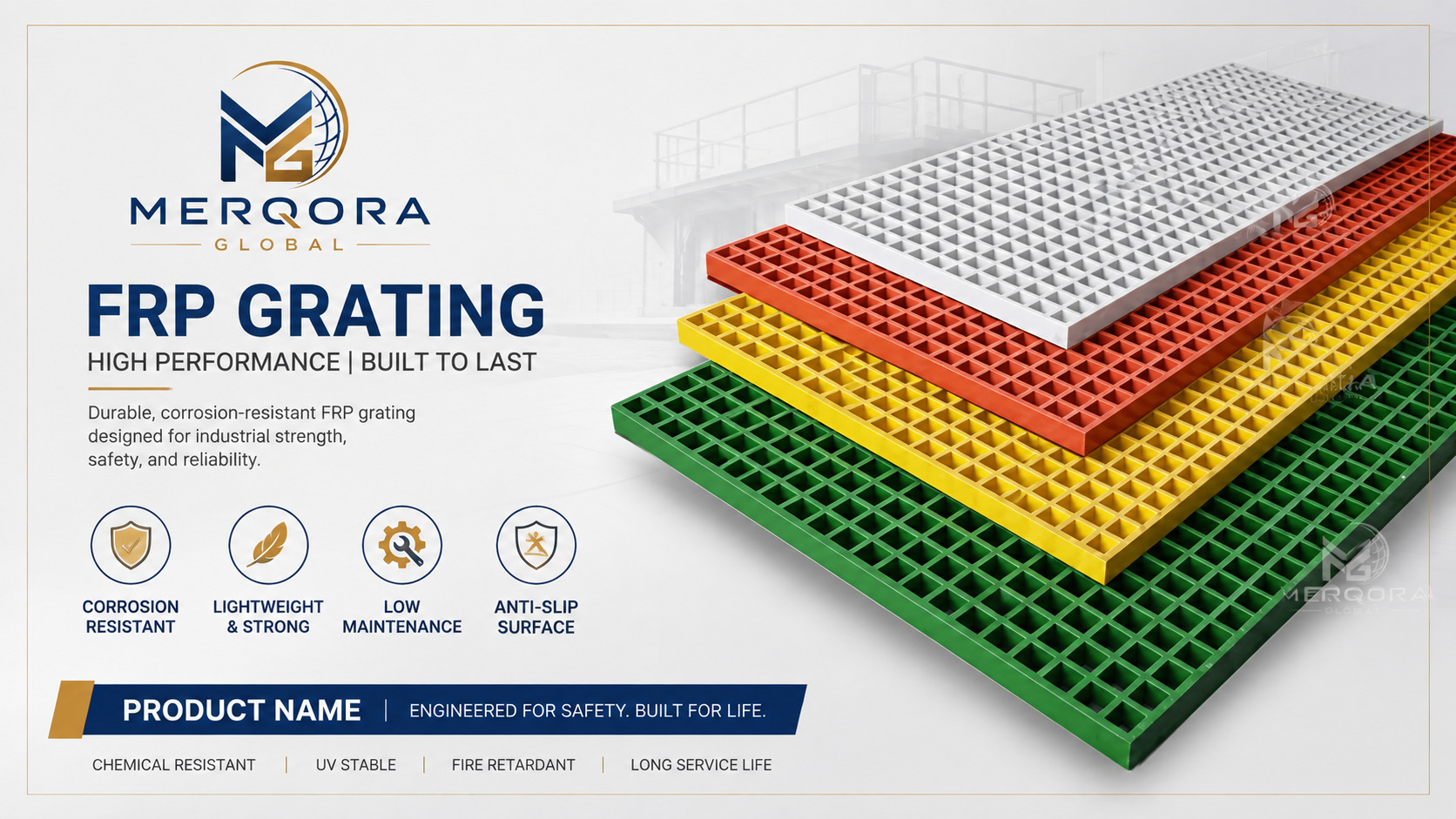 FRP Molded Grating - High performance frp molded grating engineered for industrial applications.