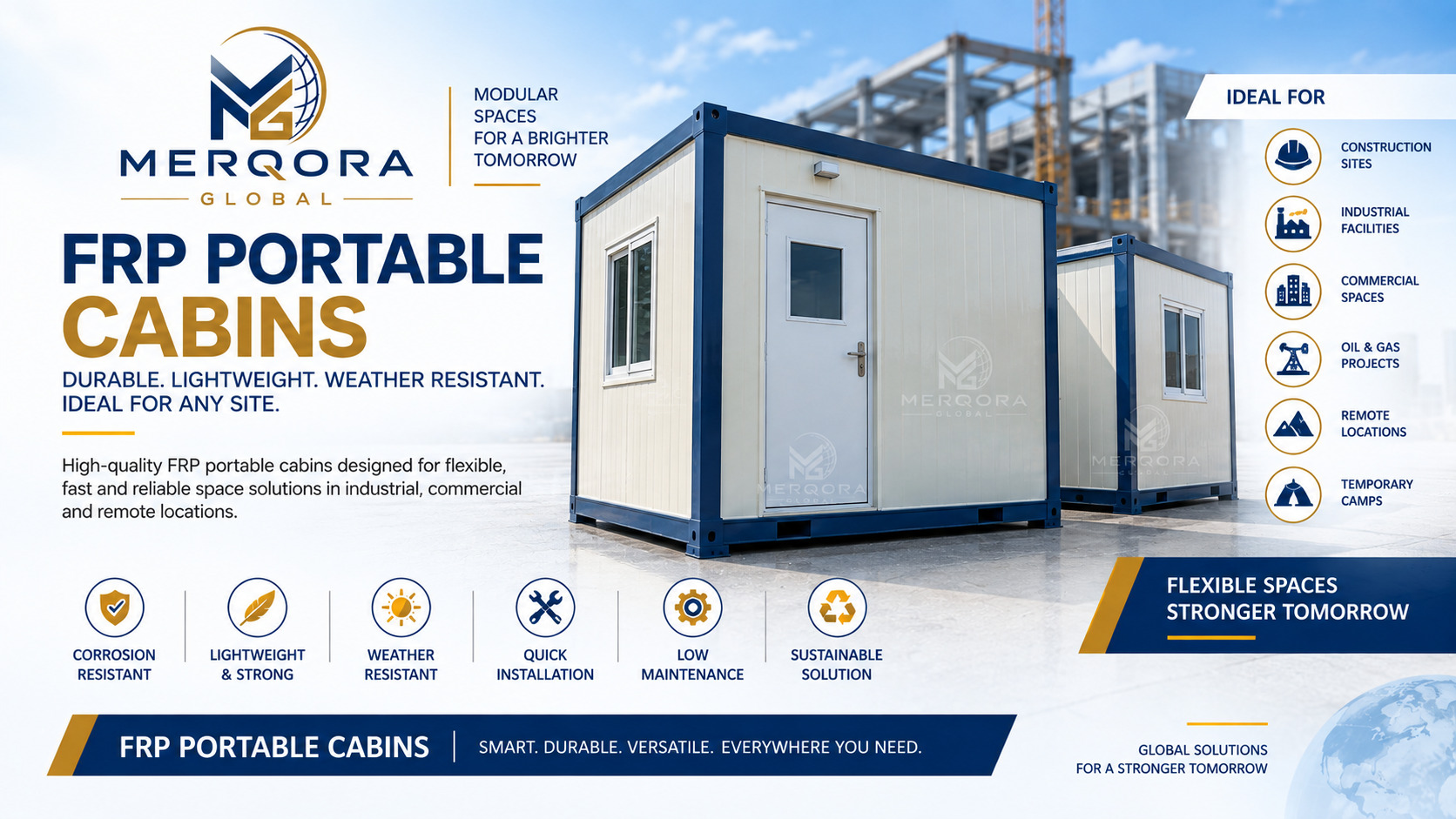 FRP Portable Cabins - High performance frp portable cabins engineered for industrial applications.