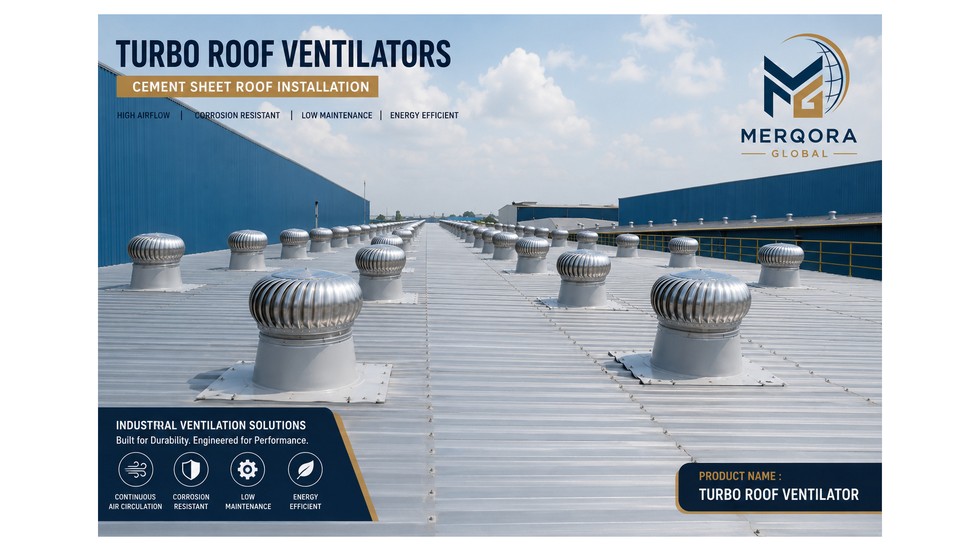 Roof Ventilators - High performance roof ventilators engineered for industrial applications.